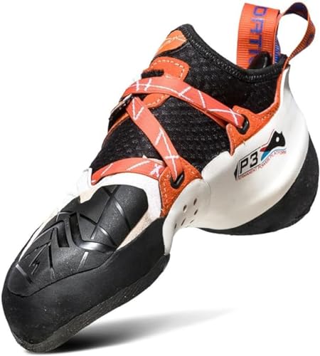 La Sportiva Solution Climbing Shoe - Women's White/Lily Orange 7.5