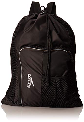 Speedo Unisex-Adult Deluxe Ventilator Mesh Equipment Bag , Speedo Black