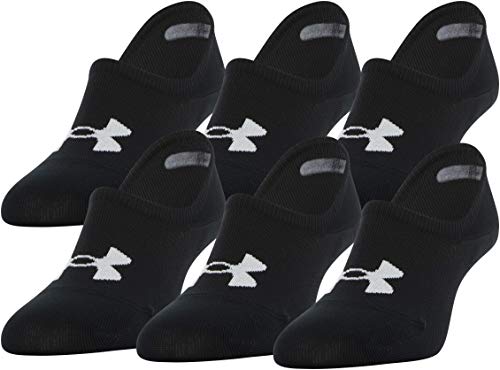 Under Armour Women's Breathe Lite Ultra Low Socks, Multipairs , Black (6-Pairs) , Medium