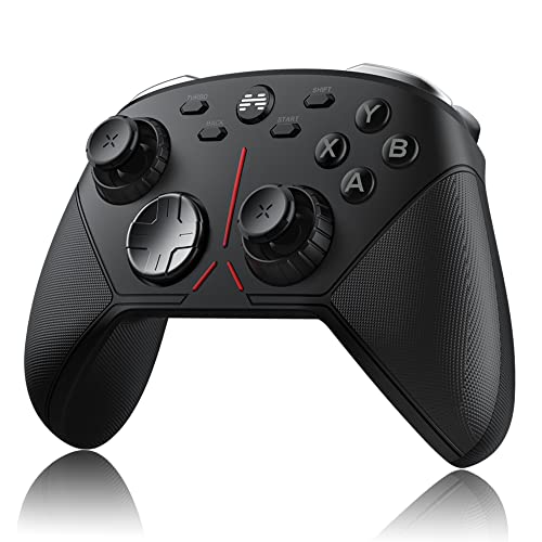 BEITONG Asura 3S PC Game Controller Wireless Gamepad For Windows 7 8 10 11 Steam Switch,950 mAh/Anti-wear Joystick Sensitivity Adjust Instant/Mechanic Keys/Trigger Locks/Modulary (Black)