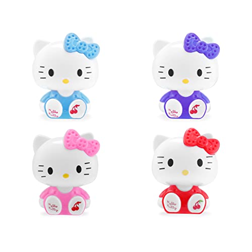 4 Styles Kawaii Cake Topper Figurines,Garden Cake Plant Decoration Party Supplies Birthday Cartoon Figure Toys (BJ-Kitty B 4pcs)