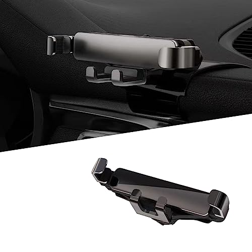 NGHEY 1 PC Car Phone Holder Mount for Car Vent, Adjustable Auto Lock Cell Phone Holder, Upgrade Gravity Car Phone Holder Mount Compatible with iPhone 14 Pro Max 13 (Black #Light)