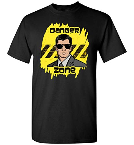 Absurd Ink Archer Danger Zone T-Shirt (Black, Large)