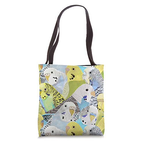 Budgie Parakeets Tote Bag