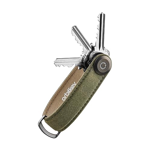 Orbitkey Key Organiser Waxed Canvas (Khaki Green)
