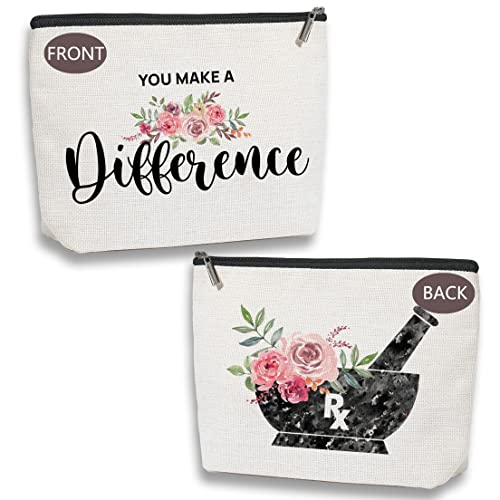 kdxpbpz Pharmacist Gift For Women Pharmacist Graduation Gift Doctor Of Pharmacy Gift Makeup Bag Travel Toiletry Makeup Organizer Zipper Pouch