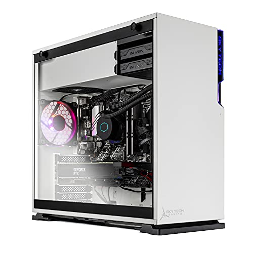 Skytech Gaming Shiva Gaming PC Desktop – Intel Core i7 12700F 2.1 GHz, NVIDIA RTX 3060, 1TB NVME SSD, 16GB DDR4 RAM 3200, 650W Gold PSU, 240mm AIO, 11AC Wi-Fi, Windows 11 Home 64-bit,White