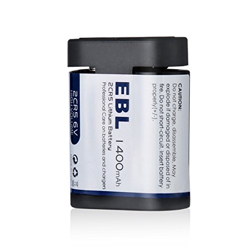 EBL 2CR5 Lithium Batteries, 6 Volt Photo Battery with PTC Protection Replacement for 245 DL245 EL2CR5 Kl2CR5