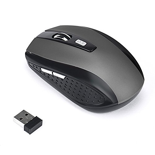 Generic 2.4Ghz Wireless Gaming Mouse Mouse for Gaming Wireless USB Receiver Pro Gamer for Pc Laptop Desktop Light Gaming Mouse Wireless C-ordless Mouse Gaming Mouse Wireless Rechargeable, Grayu