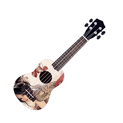 Ukulele - Beautiful Tattoo w/ Gig Bag