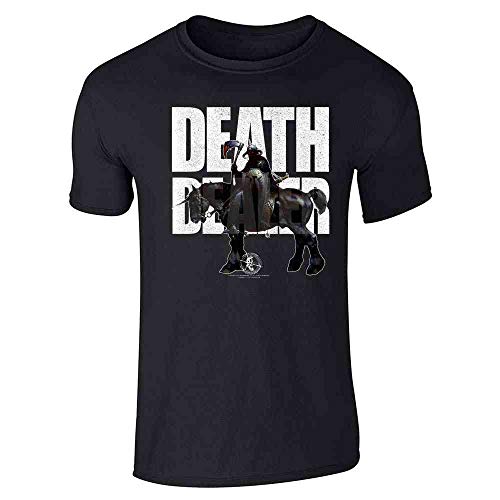 Pop Threads Death Dealer Text Frank Frazetta Art Graphic Tee T-Shirt for Men Black XL