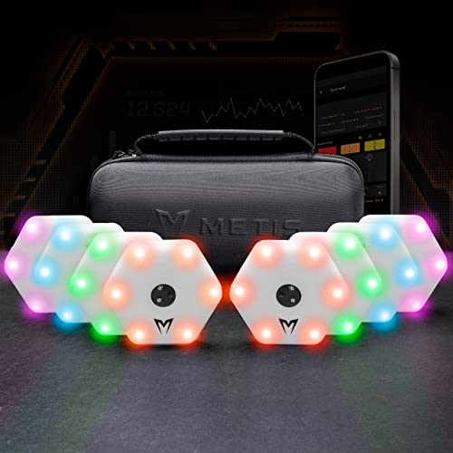 METIS Reaction Training Lights [4/8 Qty] - Improve Reflex & Reaction Time | App Connectivity (Pack of 4)