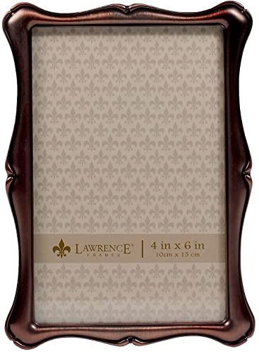 Lawrence Frames 4x6 Oil Rubbed Bronze Romance Picture Frame