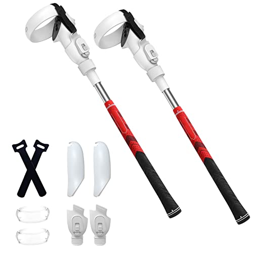 Giguelove VR Golf Club for Oculus Quest 2 Accessories, Golf Club Attachment Compatible with Oculus Quest 2 for Golf+, Walkabout Mini Golf, Golf5eclub