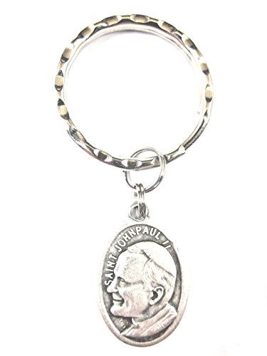 VPP St John Paul II Pray for Us Medal Italy Key Ring Gift Box Prayer Card