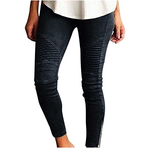 SMIDOW Deals of The Day Lightning Deals High Waisted Leggings for Women Plus Size Seamless Scrunch Butt Gym Yoga Pants Stretch Pull-on Jeggings Activewear Black 2XL