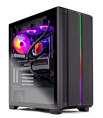 Skytech Gaming Siege Gaming PC Desktop – Intel Core i7 12700F 2.1 GHz, NVIDIA RTX 4070 Ti, 1TB NVME SSD, 16GB DDR4 RAM 3200, 850W Gold PSU, 240mm AIO, 11AC Wi-Fi, Windows 11 Home 64-bit