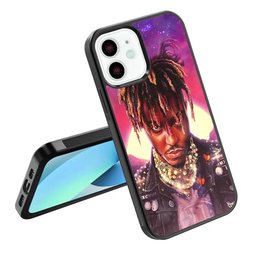 Phone Case Cover Juice Compatible with iPhone SE 7 8 X XR 11 12 13 14 15 Plus Mini Pro Max Silicone Style World Shockproof - Trippy Art Rapper Black