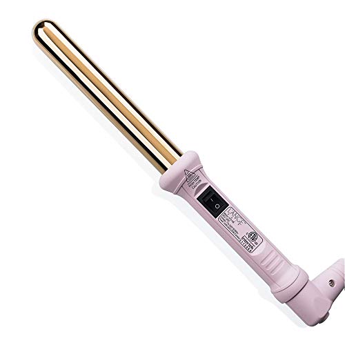L'ANGE HAIR Ondulé Titanium Curling Wand | Professional Hot Tools Curling Iron 1 Inch | Salon Hair Styling Wands for Beach Waves | Best Hair Curler Wand for Frizz-Free, Lasting Curls | Blush