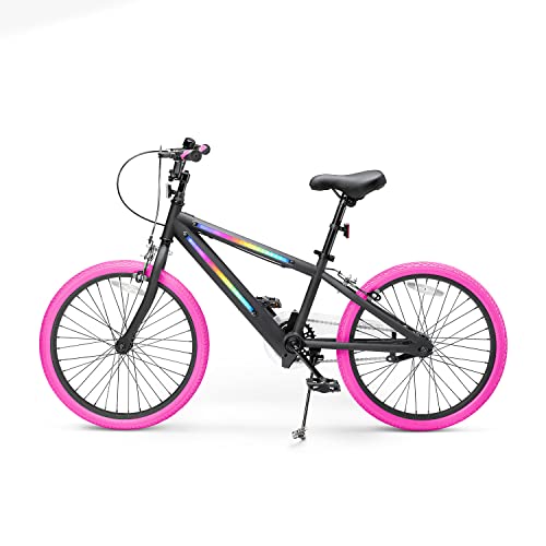 Jetson Light Rider X 20” Kids’ Light-up Unisex Bike, Ages 5 – 9, Pink