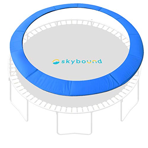 SkyBound 14 Foot Blue Trampoline Safety Pad - Spring Cover Fits Up to 7 Inch Springs - Standard