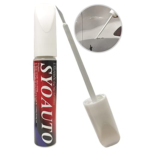 SYOAUTO Pearl White Touch Up Paint for Tesla Model Y 3 X S Pearl White Car Paint Auto Touch Up Paint Pen Scratch Repair Automotive Touchup Paint Pen Car Touch Up Paint 0.4 oz (Pearl White)