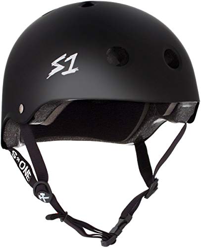 S1 Lifer Helmet for Skateboarding, BMX, and Roller Skating - EPS Fusion Foam, CPSC & ASTM Certified - Black Matte Medium (21.5')