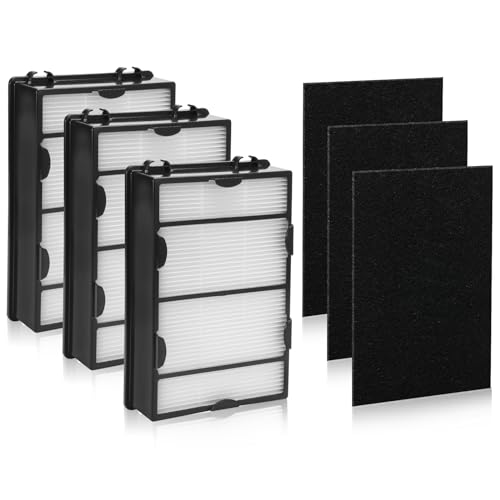 DerBlue 3PCS True HEPA Filter and 3PCS pre filter Replacement Filter B for Holmes HAPF600 HAPF8650 HAP615 HAP625 HAP650,Replacement Holmes Air Filter,Part # HAPF600, HAPF600D, HAPF600D-U2