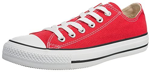 Converse Unisex Chuck Taylor All Star Low Top Red Sneakers - 10 B(M) US Women / 8 D(M) US Men