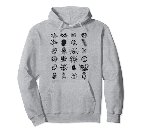 Bacteria funny Microbiology Bacteria Science Tiny Microbes Pullover Hoodie