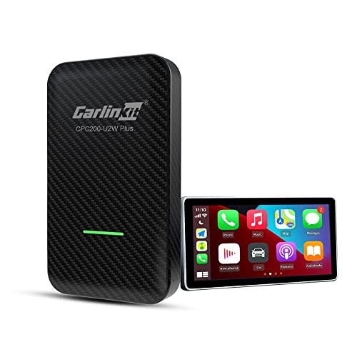 CarlinKit 3.0 Wireless CarPlay Adapter for Wired CarPlay Cars. Wireless CarPlay Dongle for iPhone Phones Only Convert Wired to Wireless Auto Connect Online Update Siri GPS Music 5Ghz WiFi-TPC