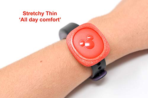 Luke3DP Watch Adapter Compatible with Disney Magic Band/Narrow Band Fitness Trackers (Blue)