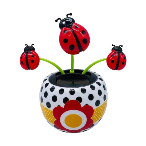 Solar Powered Dancing Flower Toy, Solar Dancer Figure, Solar Swinging Flip Flap Flower Animated Bobblehead Dancer Toy, Car Windowsill Decoration Desktop Solar Dancing Ornament Sun Catcher