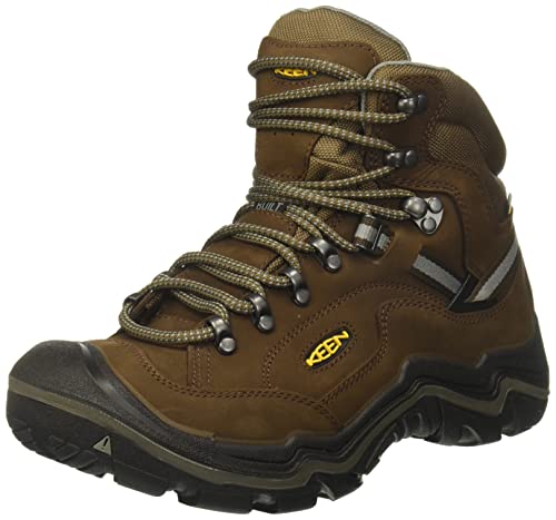 KEEN Men's Durand 2 Mid Height Waterproof Hiking Boots, Cascade Brown/Gargoyle, 11