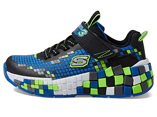 Skechers Kids Boy's Mega-Craft 3.0 Sneaker, Black/Blue/Lime, 5 Big Kid