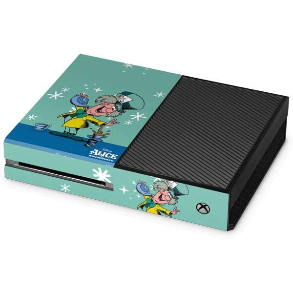 Skinit Decal Gaming Skin Compatible with Xbox One Console - Officially Licensed Disney Alice in Wonderland Mad Hatter Tea Party Design
