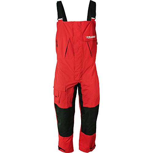 WindRider Pro Waterproof Bibs | Fishing & Sailing Bibs | 6 Pockets… Black