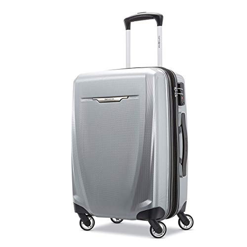 Samsonite Winfield 3 DLX Hardside Luggage with Spinners, Carry-On 20-Inch, Silver