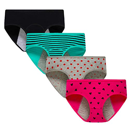 Demifill Teen Girls Period Underwear Cotton Soft Women Panties For Teens Briefs S