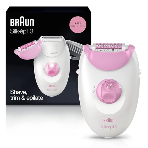 Braun Epilator Silk-epil 3 3-270, Hair Removal Device, Epilator for Women, Shaver & Trimmer, Hair Removal