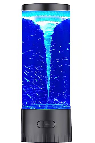 COLORLIFE Tornado Twister Hurricane Light- Novelty Nature Decor Gift for Boys Girls, Men, Women Mini Water Vortex Maker Mood Night Light Birthday Holiday Christmas