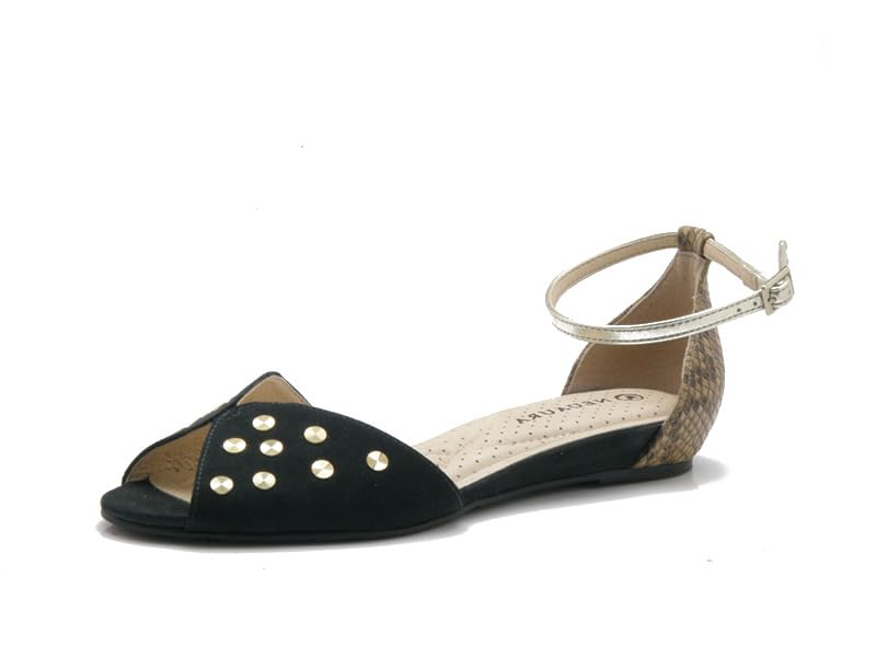 Neuaura Dani Flat Sandal (7) Black/Multi