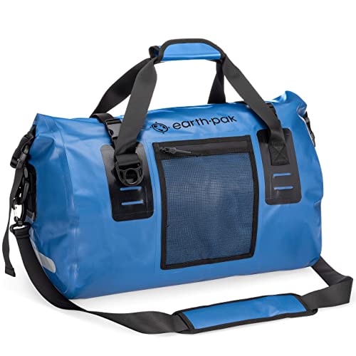 Earth Pak Waterproof Duffel Bag - Perfect for Any Kind of Travel, Lightweight, 50L / 70L / 90L / 120L Sizes - Large Storage Space, Durable Straps and Handles, Heavy Duty Material to Keep Your Gear Dry