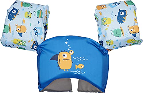 SwimWays Sea Squirts Swim Trainer Life Jacket (USCG Approved) - Blue