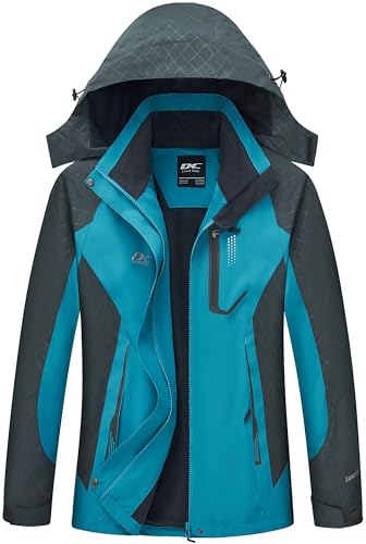 Diamond Candy Women's Waterproof Rain Jacket with Hood Lightweight Ski Jacket