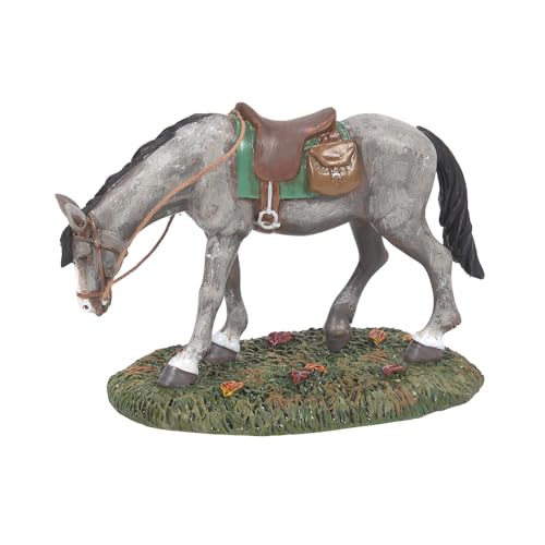 Department 56 Snow Village Halloween Accessories Gunpowder The Horse Figurine, 3.2 Inch, Multicolor