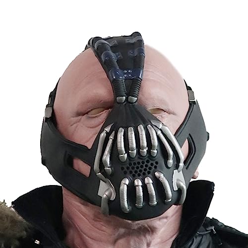Liuyb Bane Mask Adult The Knight Cyberpunk Bane Mask Mens Cool face Helmet Halloween Cosplay Festival Party Props