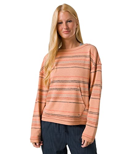 prAna Cozy Up Suncation Top Pink Sand Multi Stripe MD (Women's 8-10)