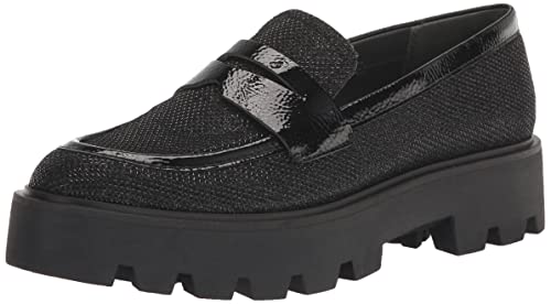 Franco Sarto Women's Balin Loafer, Black Fabric, 9