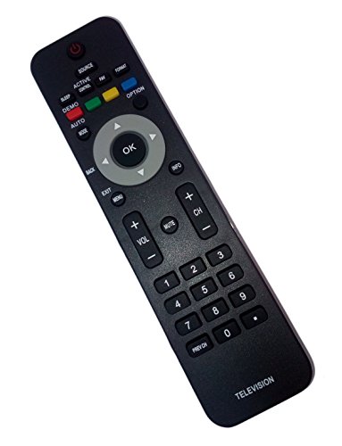 Replaced Remote Control Compatible for Philips 19MF337B/27 32PFL3403D/F7 40PFL3705DF7 42PFL533237 46PFL3706F7 52PFL7422D/37E 47PFL3603D/27 42PFL5332D37B TV